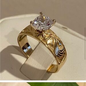 14k gold engagement ring